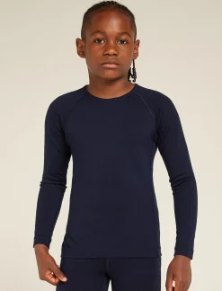 Kids' Merino 200 Oasis Long Sleeve Crew Neck Thermal Top-Icebreaker New