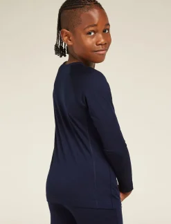 Kids' Merino 200 Oasis Long Sleeve Crew Neck Thermal Top-Icebreaker New