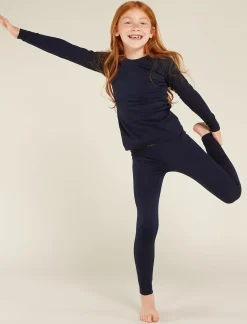 Kids' Merino 200 Oasis Long Sleeve Crew Neck Thermal Top-Icebreaker New