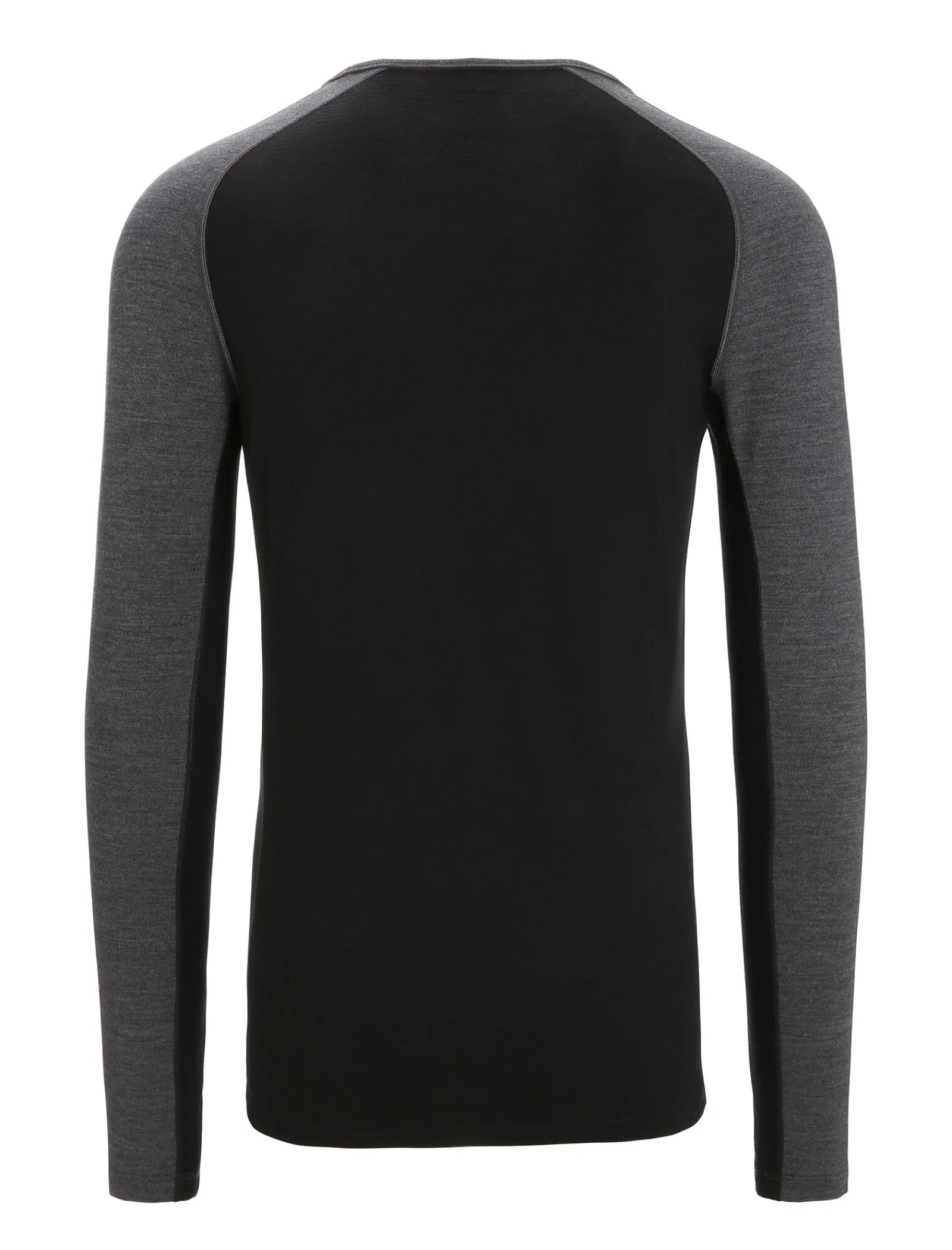 Icebreaker Men's 260 ZoneKnit™ Long Sleeve Crewe Thermal Top JetHeather/Black Cheap