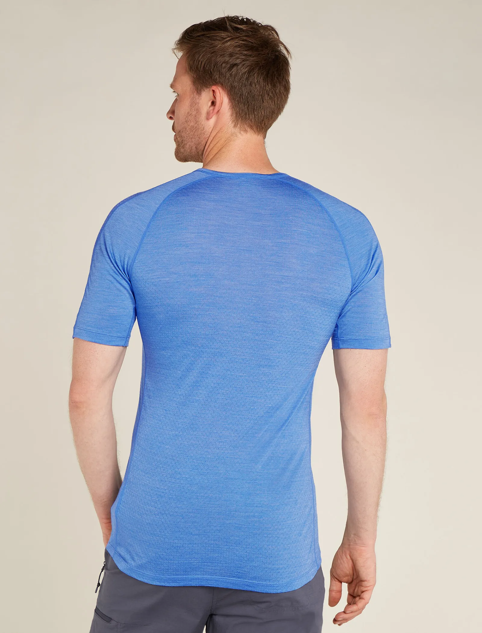 Icebreaker Men's 125 ZoneKnit™ Short Sleeve Crewe Thermal Top Baja/Brilliant Store