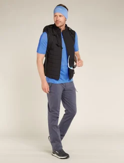 Icebreaker Men's 125 ZoneKnit™ Short Sleeve Crewe Thermal Top Baja/Brilliant Store