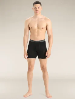 Icebreaker Men's Merino 150 Anatomica Long Boxers Black Best Sale