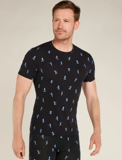 Men's Merino 150 Anatomica Short Sleeve Crewe Top Ski Day-Icebreaker Clearance