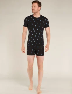 Men's Merino 150 Anatomica Short Sleeve Crewe Top Ski Day-Icebreaker Clearance