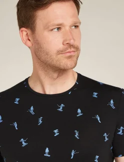 Men's Merino 150 Anatomica Short Sleeve Crewe Top Ski Day-Icebreaker Clearance