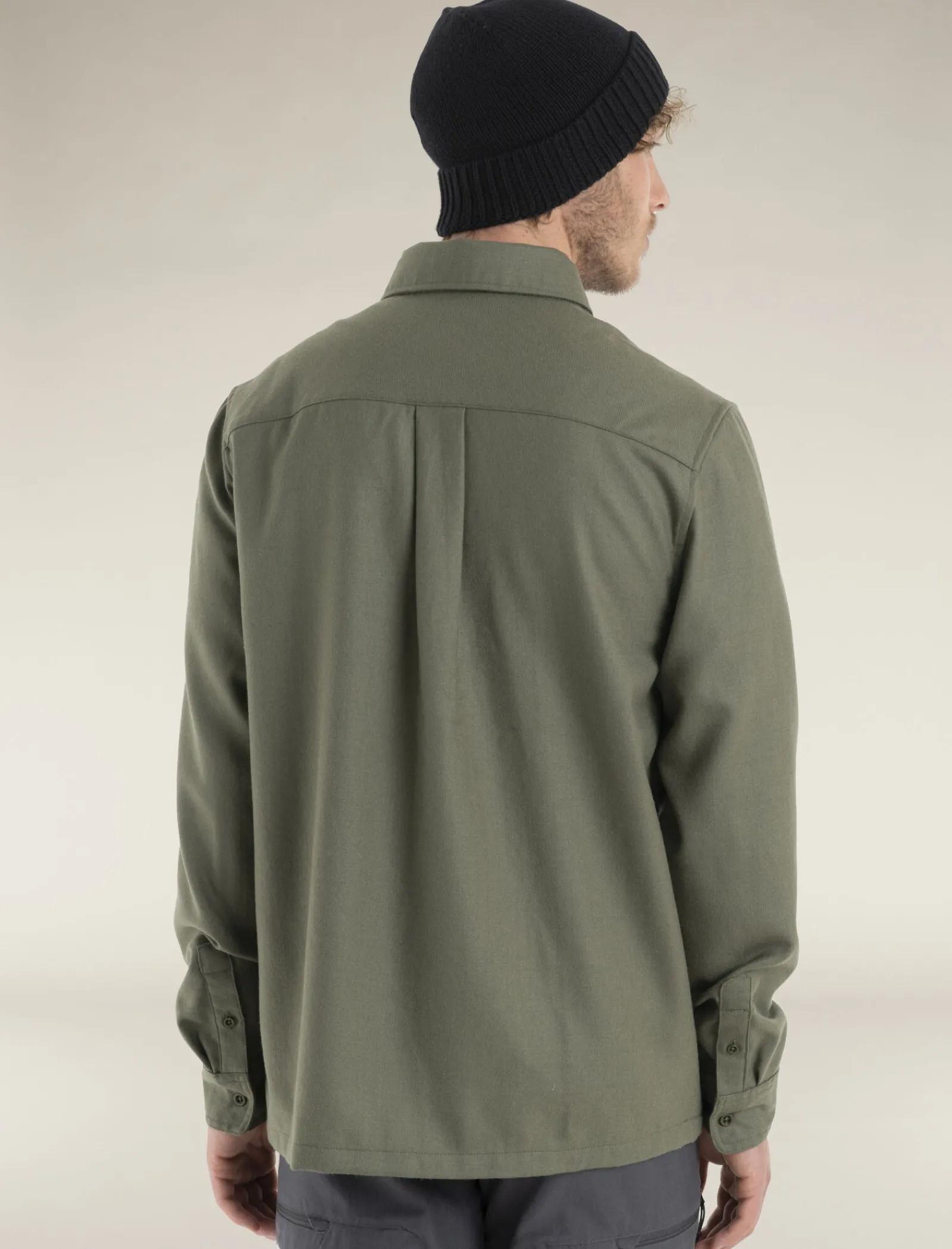 Icebreaker Men's Merino 200 Dawnder Long Sleeve Flannel Shirt Loden Shop