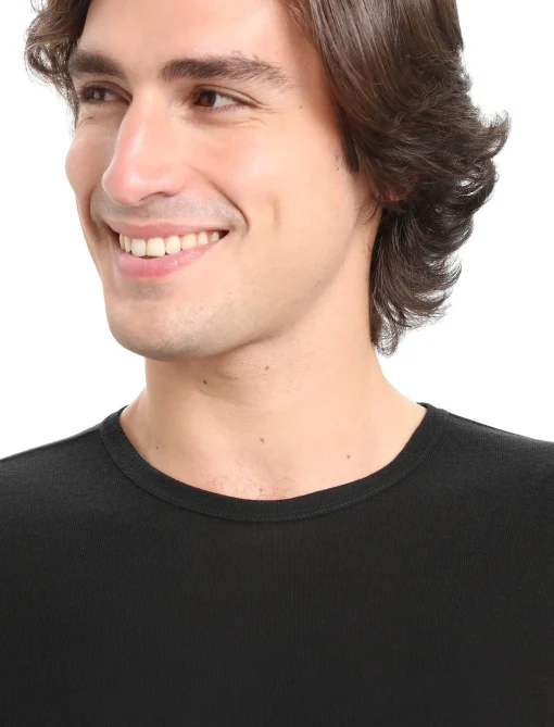 Icebreaker Men's Merino 175 Everyday Short Sleeve Crew Neck Thermal Top Black Best