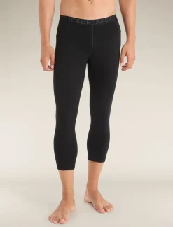 Icebreaker Men's Merino 200 Oasis 3/4 Thermal Leggings Black Store