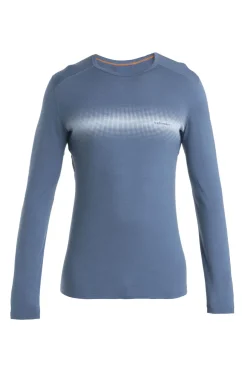 Men's Merino 200 Oasis Long Sleeve Crewe Thermal Top Horizon Light-Icebreaker Hot