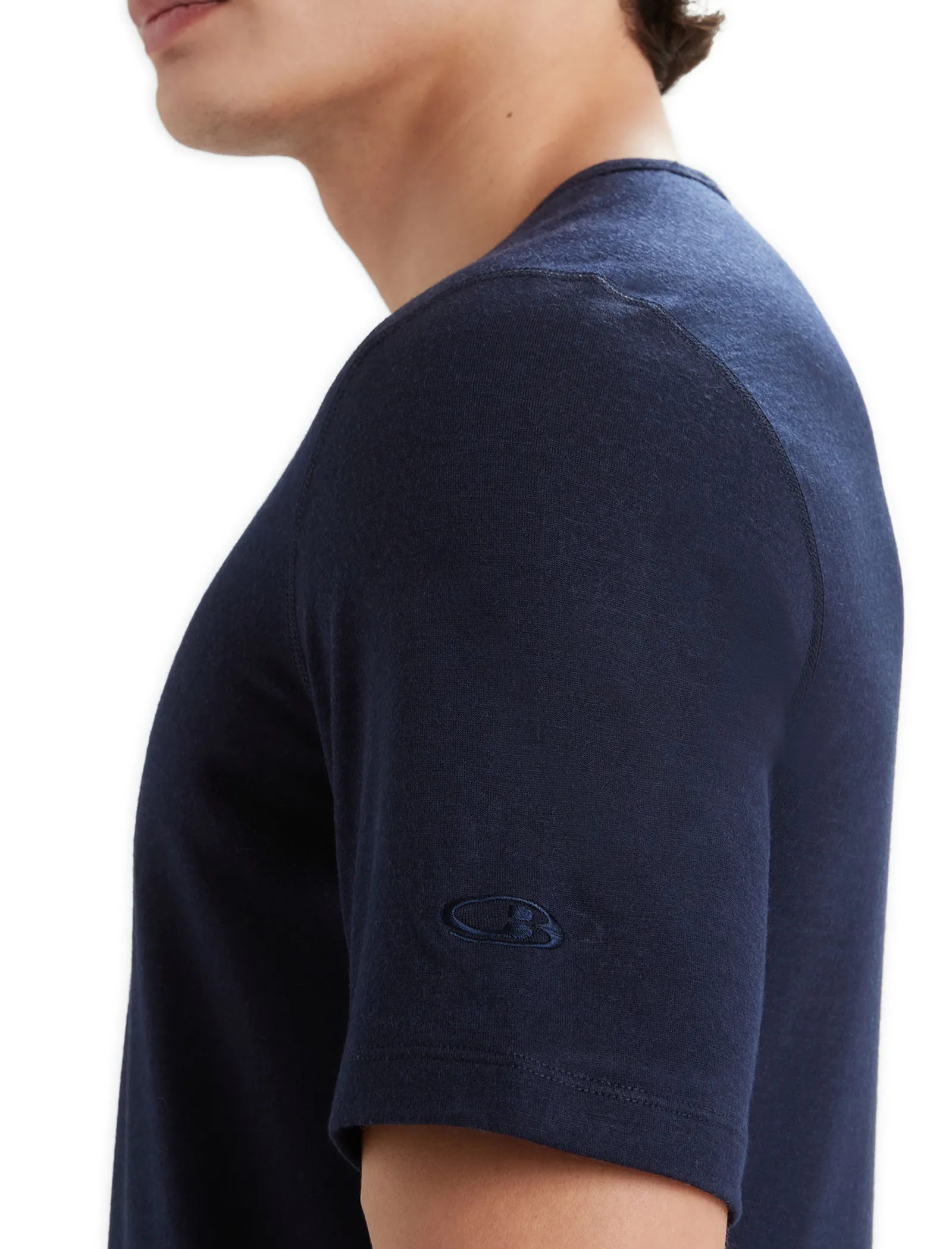 Icebreaker Men's Merino 200 Oasis Short Sleeve Crew Neck Thermal Top MidnightNavy Best Sale