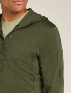 Icebreaker Men's Merino 260 Quantum Long Sleeve Zip Hoodie Loden Best