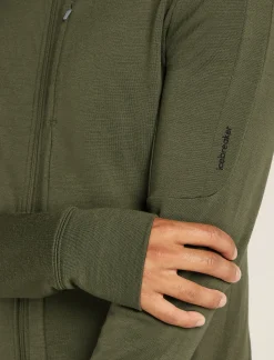 Icebreaker Men's Merino 260 Quantum Long Sleeve Zip Hoodie Loden Best