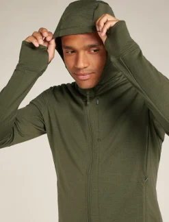 Icebreaker Men's Merino 260 Quantum Long Sleeve Zip Hoodie Loden Best