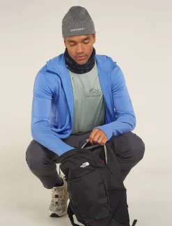 Icebreaker Men's Merino 360 Realfleece™ Elemental Long Sleeve Zip Hoodie Baja Clearance
