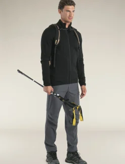 Icebreaker Men's Merino 560 Realfleece™ Elemental Long Sleeve Zip Black Discount