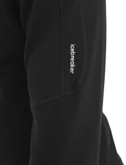 Icebreaker Men's Merino 560 Realfleece™ Elemental Long Sleeve Zip Black Discount