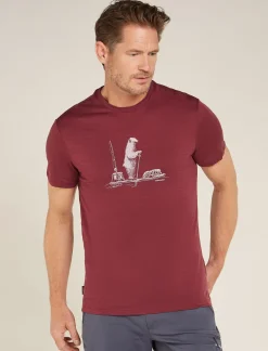 Men's Merino 150 Tech Lite Short Sleeve T-Shirt Polar Paddle-Icebreaker Best