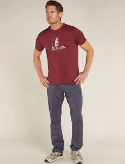 Men's Merino 150 Tech Lite Short Sleeve T-Shirt Polar Paddle-Icebreaker Best