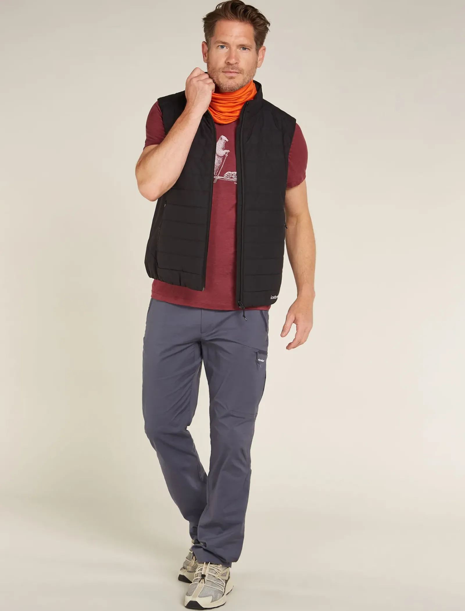 Men's Merino 150 Tech Lite Short Sleeve T-Shirt Polar Paddle-Icebreaker Best