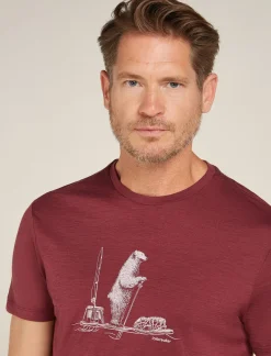 Men's Merino 150 Tech Lite Short Sleeve T-Shirt Polar Paddle-Icebreaker Best