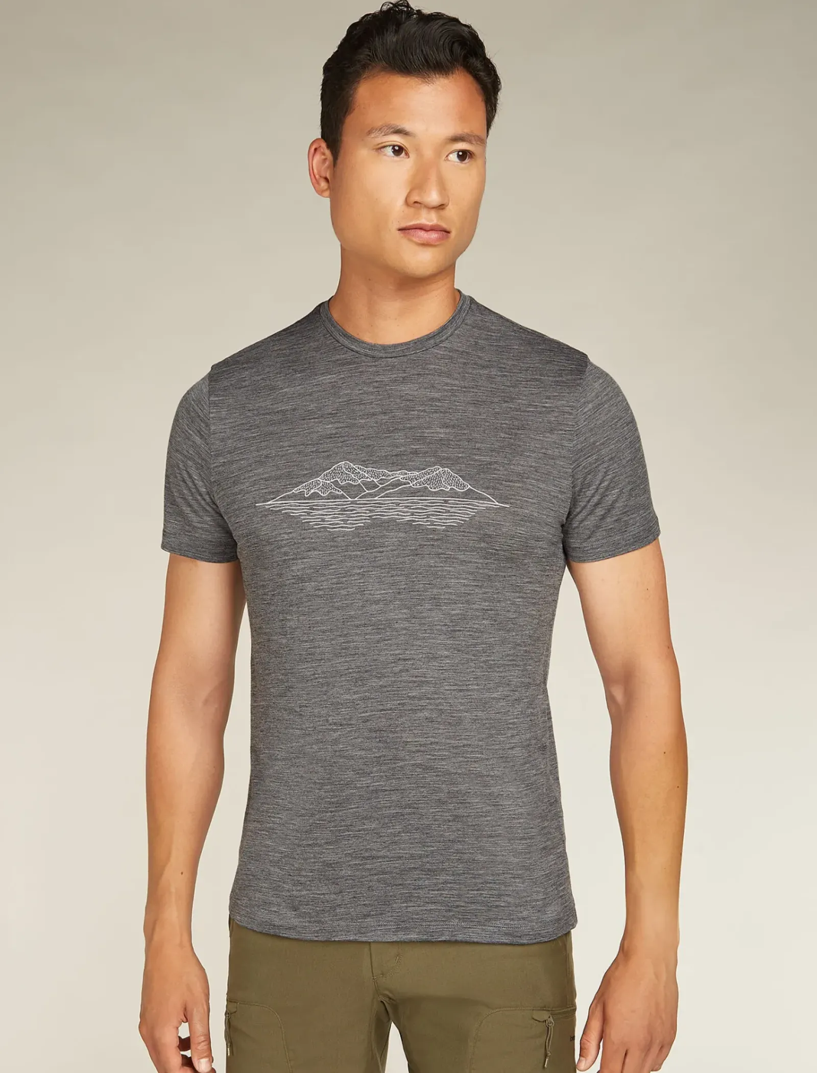 Men's Merino 150 Tech Lite Short Sleeve T-Shirt Pukaki Reflected-Icebreaker Sale