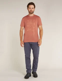 Icebreaker Men's Merino 150 Tech Lite Short Sleeve T-Shirt Camp Essentials CedarWood Cheap