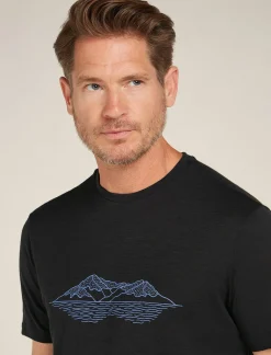 Men's Merino 150 Tech Lite Short Sleeve T-Shirt Pukaki Reflected-Icebreaker Best