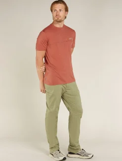 Men's Merino 150 Tech Lite Short Sleeve T-Shirt Single Line Camp-Icebreaker Discount