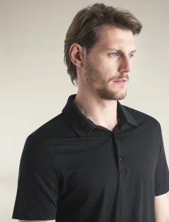 Icebreaker Men's Merino 150 Tech Lite Short Sleeve Polo Black Online