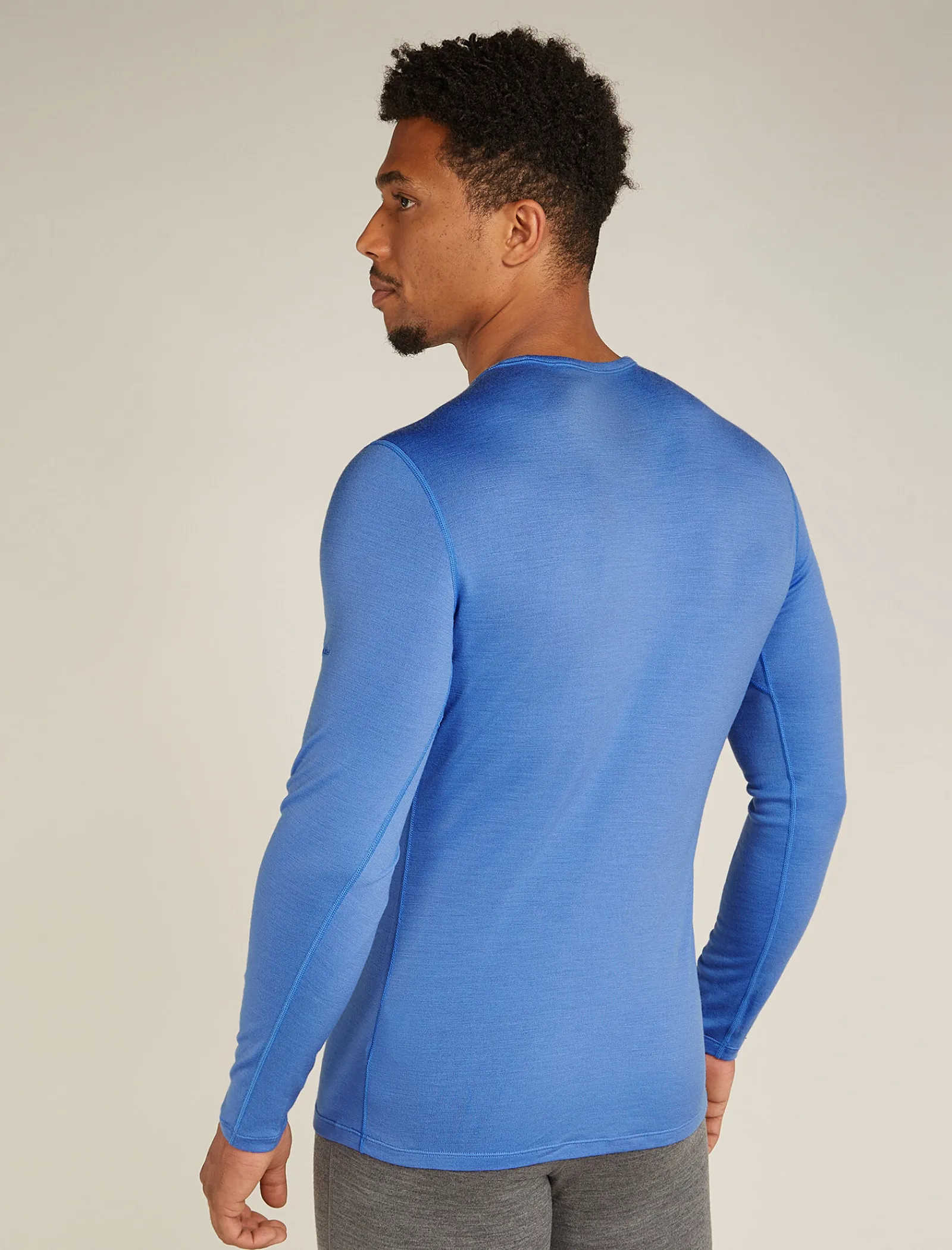 Icebreaker Men's Merino 260 Tech Long Sleeve Crew Neck Thermal Top Baja Sale