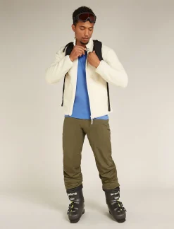 Icebreaker Men's Merino 260 Tech Long Sleeve Crew Neck Thermal Top Baja Sale