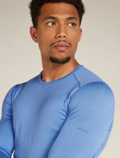 Icebreaker Men's Merino 260 Tech Long Sleeve Crew Neck Thermal Top Baja Sale