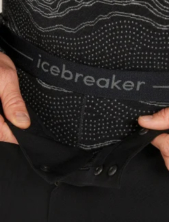 Icebreaker Men's Merino 260 Vertex Thermal Leggings Snow Guide Black/Galaxy Shop