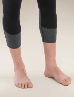 Icebreaker Men's Merino 260 ZoneKnit™ 3/4 Thermal Leggings Black/JetHeather Discount