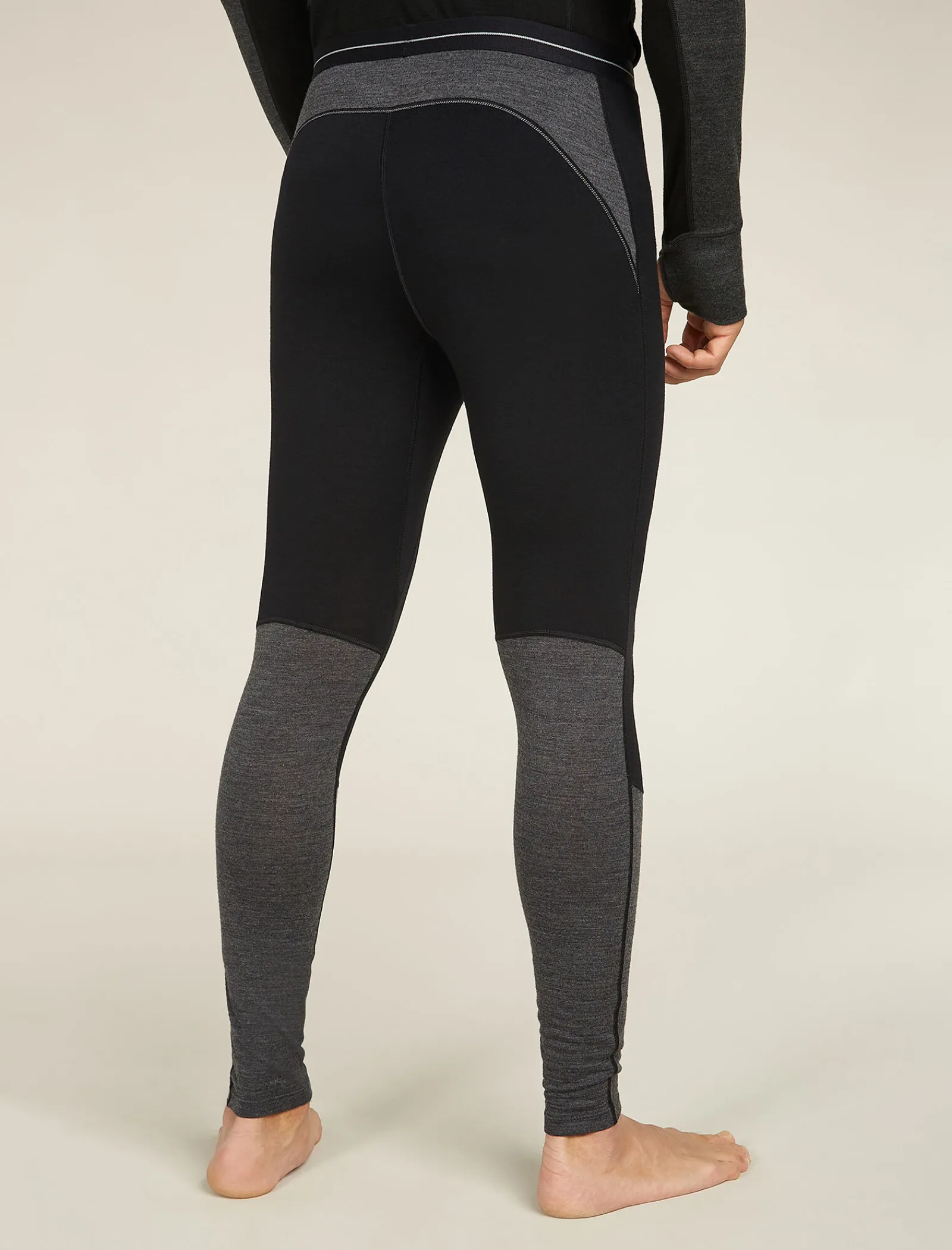 Icebreaker Men's Merino 260 ZoneKnit™ Merino Thermal Leggings Black/jetheather Outlet