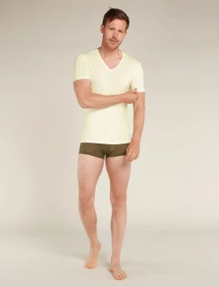 Icebreaker Men's Merino Anatomica Short Sleeve V Neck Tee Undyed Online