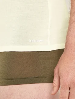 Icebreaker Men's Merino Anatomica Short Sleeve V Neck Tee Undyed Online