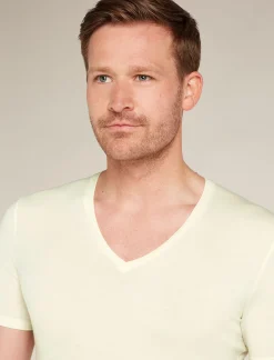 Icebreaker Men's Merino Anatomica Short Sleeve V Neck Tee Undyed Online