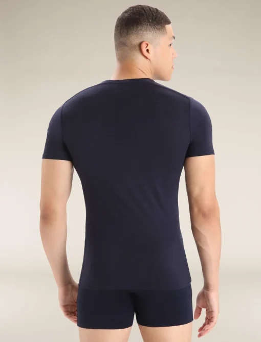 Icebreaker Men's Merino Anatomica Short Sleeve Crew Neck Tee MidnightNavy New