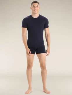 Icebreaker Men's Merino Anatomica Short Sleeve Crew Neck Tee MidnightNavy New