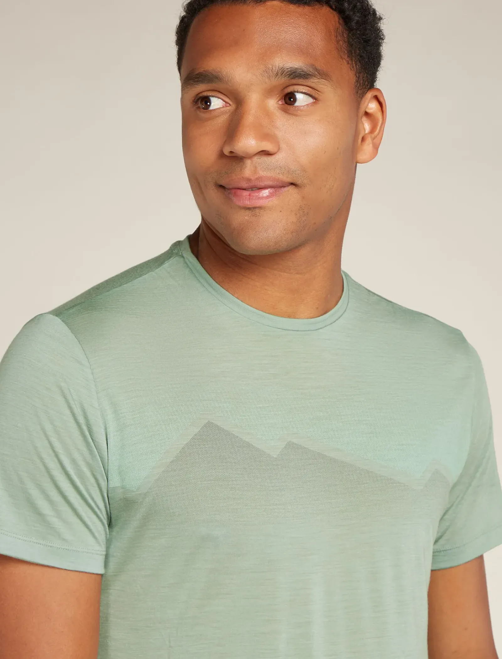 Men's Merino Blend 125 Cool-Lite™ Sphere Short Sleeve T-Shirt Radiant Peak-Icebreaker Clearance