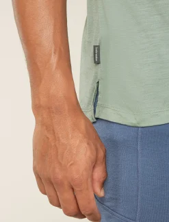 Men's Merino Blend 125 Cool-Lite™ Sphere Short Sleeve T-Shirt Radiant Peak-Icebreaker Clearance