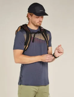 Icebreaker Men's Merino Blend 125 Cool-Lite™ Sphere Short Sleeve T-Shirt Radiant Peak Graphite Sale