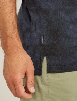 Icebreaker Men's Merino Blend 125 Cool-Lite™ Sphere Short Sleeve T-Shirt Cloud Dye Graphite/Black Discount