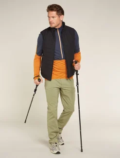 Icebreaker Men's Merino Blend 200 Realfleece™ Descender Long Sleeve Half Zip Jacket Graphite/Ray Shop