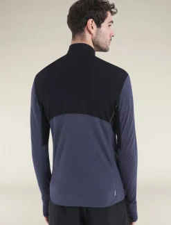 Men's Merino Blend 200 Realfleece™ Descender Long Sleeve Half Zip Jacket-Icebreaker Online