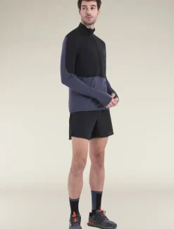 Men's Merino Blend 200 Realfleece™ Descender Long Sleeve Half Zip Jacket-Icebreaker Online