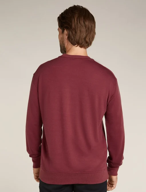 Icebreaker Men's Merino Blend 200 Shifter Long Sleeve Sweatshirt Port Cheap
