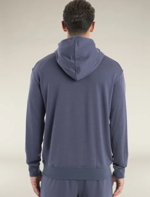 Icebreaker Men's Merino Blend 200 Shifter Long Sleeve Hoodie Graphite Store